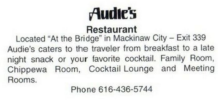 Audies Restaurant (Downings Restaurant) - Vintage Postcard (newer photo)